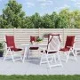 Stuhlkissen mit hoher Rückenlehne, 4 Stück, Oxford-Stoff in Weinrot. von vidaXL, Kissen für Stühle und Sofas - Ref: Foro24-37...