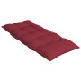 Cojines de silla con respaldo alto 4 uds tela Oxford rojo tinto