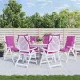 Stuhlkissen mit hoher Rückenlehne, 6 Stück, rosa Oxford-Stoff. von vidaXL, Kissen für Stühle und Sofas - Ref: Foro24-377664, ...