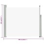 Ausziehbare Seitenmarkise für den Garten, cremefarben, 100 x 300 cm von vidaXL, Sonnenschirme - Ref: Foro24-48371, Preis: 71,...