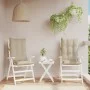 Stuhlkissen mit hoher Rückenlehne, 2 Stück, Oxford-Stoff in Beige. von vidaXL, Kissen für Stühle und Sofas - Ref: Foro24-3776...