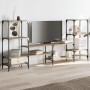 TV-Möbel aus Sonoma-Eichenfurnierholz, 206,5x28,5x95 cm. von vidaXL, TV-Möbel - Ref: Foro24-842482, Preis: 79,76 €, Rabatt: %
