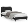 Bett mit schwarz-weißem Kunstleder-Kopfteil 80x200 cm von vidaXL, Betten und Lattenroste - Ref: Foro24-3207965, Preis: 152,58...