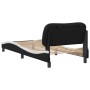 Bett mit schwarz-weißem Kunstleder-Kopfteil 80x200 cm von vidaXL, Betten und Lattenroste - Ref: Foro24-3207965, Preis: 152,58...