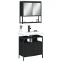 Juego de muebles de baño 2 pzas madera contrachapada negro by vidaXL, Bathroom furniture - Ref: Foro24-3214655, Price: 101,94...