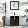 Juego de muebles de baño 2 pzas madera contrachapada negro by vidaXL, Bathroom furniture - Ref: Foro24-3214655, Price: 103,61...