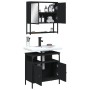 Juego de muebles de baño 2 pzas madera contrachapada negro by vidaXL, Bathroom furniture - Ref: Foro24-3214655, Price: 103,61...
