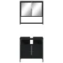 Juego de muebles de baño 2 pzas madera contrachapada negro by vidaXL, Bathroom furniture - Ref: Foro24-3214655, Price: 101,94...