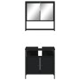 Juego de muebles de baño 2 pzas madera contrachapada negro by vidaXL, Bathroom furniture - Ref: Foro24-3214655, Price: 103,61...