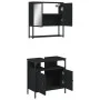 Juego de muebles de baño 2 pzas madera contrachapada negro by vidaXL, Bathroom furniture - Ref: Foro24-3214655, Price: 101,94...
