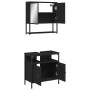 Juego de muebles de baño 2 pzas madera contrachapada negro by vidaXL, Bathroom furniture - Ref: Foro24-3214655, Price: 103,61...