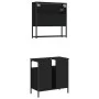 Juego de muebles de baño 2 pzas madera contrachapada negro by vidaXL, Bathroom furniture - Ref: Foro24-3214655, Price: 101,94...