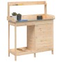 Pflanzenständer mit Schrank aus Fichtenholz 110,5x45x124,5 cm von vidaXL, Topfständer - Ref: Foro24-156343, Preis: 146,51 €, ...