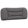 Bed frame with gray synthetic leather headboard 100x200 cm by vidaXL, Beds and slatted bases - Ref: Foro24-3207984, Price: 14...