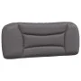 Bed frame with gray synthetic leather headboard 100x200 cm by vidaXL, Beds and slatted bases - Ref: Foro24-3207984, Price: 15...