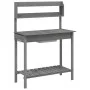 Pflanztisch mit Spülbecken aus grauer Fichte 147,5x44x139,5 cm von vidaXL, Topfständer - Ref: Foro24-156348, Preis: 109,46 €,...