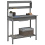 Pflanztisch mit Spülbecken aus grauer Fichte 147,5x44x139,5 cm von vidaXL, Topfständer - Ref: Foro24-156348, Preis: 117,88 €,...