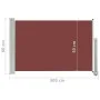 Retractable garden side awning, brown, 60x300 cm. by vidaXL, Umbrellas - Ref: Foro24-48355, Price: 45,27 €, Discount: %