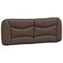 Bed frame with brown synthetic leather headboard 120x200 cm by vidaXL, Beds and slatted bases - Ref: Foro24-3207990, Price: 2...