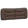 Bed frame with brown synthetic leather headboard 120x200 cm by vidaXL, Beds and slatted bases - Ref: Foro24-3207990, Price: 2...