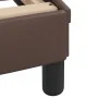 Bed frame with brown synthetic leather headboard 120x200 cm by vidaXL, Beds and slatted bases - Ref: Foro24-3207990, Price: 2...