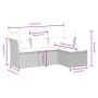 Gartensitzgruppe mit beigen Kissen, 4-teilig, aus PE-Rattan. von vidaXL, Gartensets - Ref: Foro24-3263115, Preis: 240,74 €, R...