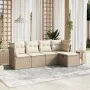 Juego de sofás jardín con cojines 5 pzas ratán sintético beige by vidaXL, Garden sets - Ref: Foro24-3263134, Price: 335,45 €,...