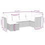 Gartenmöbel-Set, 6-teilig, mit grauen Polstern aus synthetischem Rattan. von vidaXL, Gartensets - Ref: Foro24-3263176, Preis:...