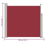Rote einziehbare Seitenmarkise für den Garten, 170 x 300 cm von vidaXL, Sonnenschirme - Ref: Foro24-48367, Preis: 80,90 €, Ra...