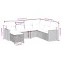 Garten-Essgruppe 7-teilig mit schwarzen Polstern aus synthetischem Rattan. von vidaXL, Gartensets - Ref: Foro24-3263522, Prei...
