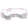 Set de comedor de jardín 7 pzas y cojines ratán sintético negro by vidaXL, Garden sets - Ref: Foro24-3263522, Price: 393,02 €...