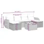 Gartenmöbel-Set, 6-teilig, mit grauen Polstern aus synthetischem Rattan. von vidaXL, Gartensets - Ref: Foro24-3264166, Preis:...