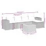 Gartenmöbel-Set, 6-teilig, mit grauen Polstern aus synthetischem Rattan. von vidaXL, Gartensets - Ref: Foro24-3265169, Preis:...