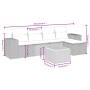 Set de muebles de jardín 6 pzas y cojines ratán sintético gris by vidaXL, Garden sets - Ref: Foro24-3265169, Price: 349,82 €,...