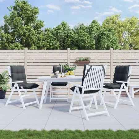 Niedrige Rückenkissen für Stühle, 4 Stück, aus anthrazitgrauem Oxford-Stoff. von vidaXL, Kissen für Stühle und Sofas - Ref: F...