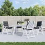 Niedrige Rückenkissen für Stühle, 4 Stück, aus anthrazitgrauem Oxford-Stoff. von vidaXL, Kissen für Stühle und Sofas - Ref: F...