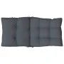 Cojines de silla respaldo bajo 4 uds tela Oxford gris antracita by vidaXL, Cushions for chairs and sofas - Ref: Foro24-377672...