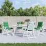 Kissen für Stühle mit niedriger Rückenlehne, 4 Stück, grüner Oxford-Stoff. von vidaXL, Kissen für Stühle und Sofas - Ref: For...