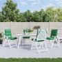 Kissen für Stühle mit niedriger Rückenlehne, 4 Stück, grüner Oxford-Stoff. von vidaXL, Kissen für Stühle und Sofas - Ref: For...