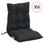 Kissen für Stühle mit niedriger Rückenlehne, 4 Stück, schwarzer Oxford-Stoff. von vidaXL, Kissen für Stühle und Sofas - Ref: ...