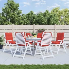 Cojines para silla con respaldo bajo 6 uds tela Oxford rojo by vidaXL, Cushions for chairs and sofas - Ref: Foro24-377691, Pr...