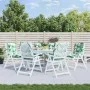 Kissen für Stühle mit niedriger Rückenlehne, 6 Stück, Blattmuster-Stoff. von vidaXL, Kissen für Stühle und Sofas - Ref: Foro2...
