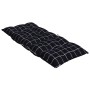 Kissen für Hochlehner-Stühle, 4 Stück, schwarz kariertem Stoff. von vidaXL, Kissen für Stühle und Sofas - Ref: Foro24-377651,...