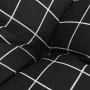 Cojines para silla respaldo alto 4 uds tela a cuadros negro by vidaXL, Cushions for chairs and sofas - Ref: Foro24-377651, Pr...