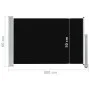 Schwarze einziehbare Garten-Seitenmarkise 60x300 cm von vidaXL, Sonnenschirme - Ref: Foro24-48352, Preis: 48,59 €, Rabatt: %