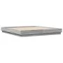 Bed frame with LED lights in Sonoma grey 180x200 cm by vidaXL, Beds and slatted bases - Ref: Foro24-3209777, Price: 189,72 €,...