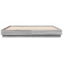 Bed frame with LED lights in Sonoma grey 180x200 cm by vidaXL, Beds and slatted bases - Ref: Foro24-3209777, Price: 192,73 €,...