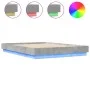 Estructura de cama con luces LED gris hormigón 150x200 cm de vidaXL, Camas y somieres - Ref: Foro24-3209789, Precio: 176,56 €...