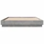 Bed frame with LED lights in concrete gray 150x200 cm by vidaXL, Beds and slatted bases - Ref: Foro24-3209789, Price: 176,58 ...