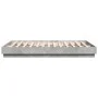 Bed frame with LED lights in concrete gray 150x200 cm by vidaXL, Beds and slatted bases - Ref: Foro24-3209789, Price: 176,58 ...